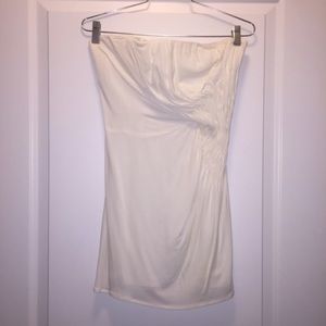 Issa London Strapless Ivory Dress Size 6